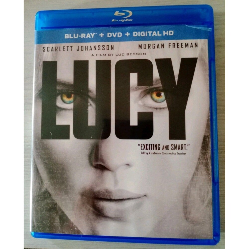 Lucy (Blu-ray + DVD, 2015) Action Movie Scarlett Johansson, Morgan Freeman LN